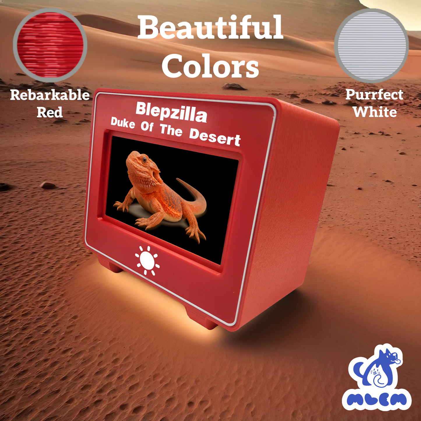 mlemory keeper - rebarkable red + purrfect white