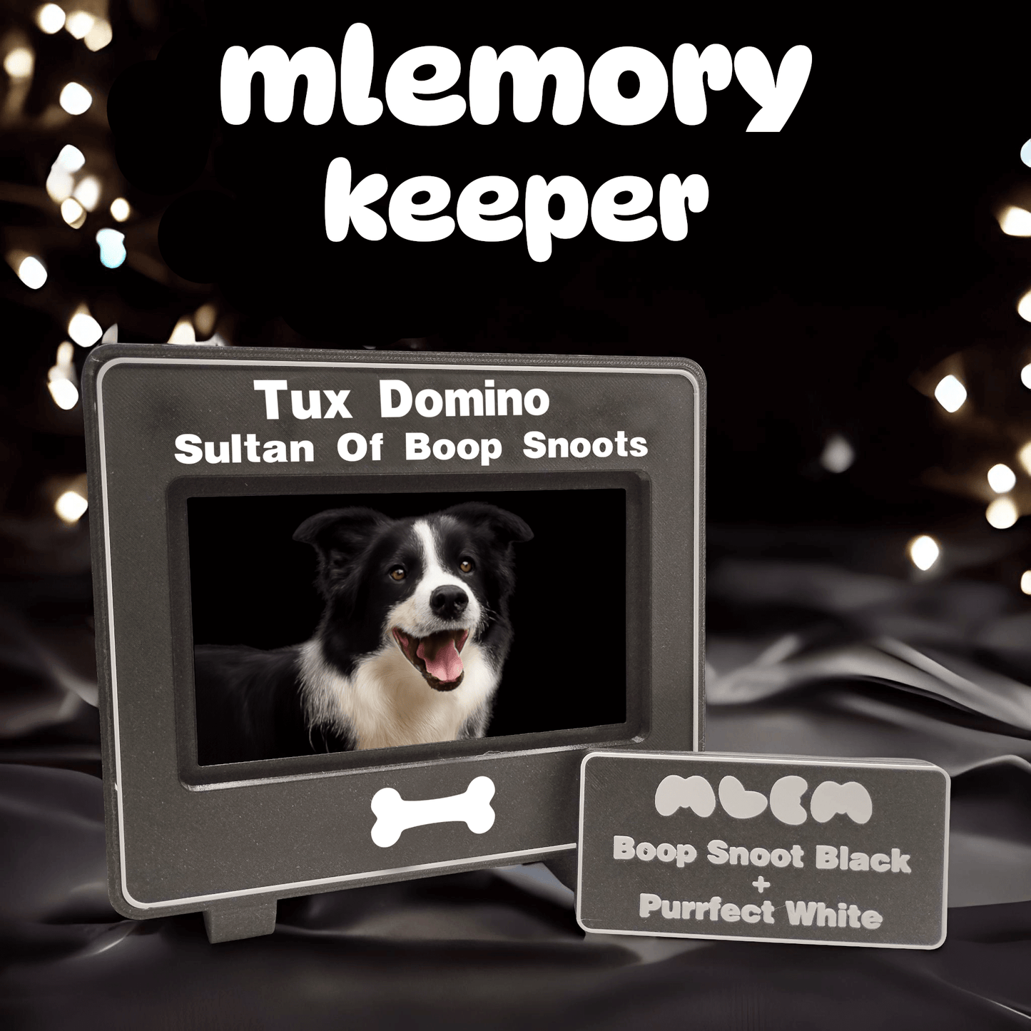 mlemory keeper - boop snoot black + purrfect white