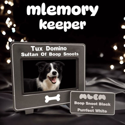 mlemory keeper - boop snoot black + purrfect white