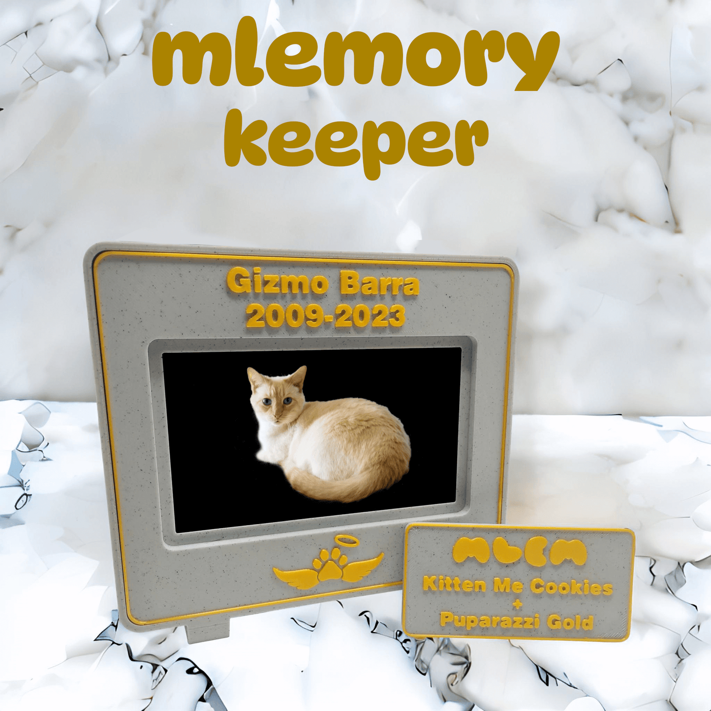 mlemory keeper - kitten me cookie + puparazzi gold