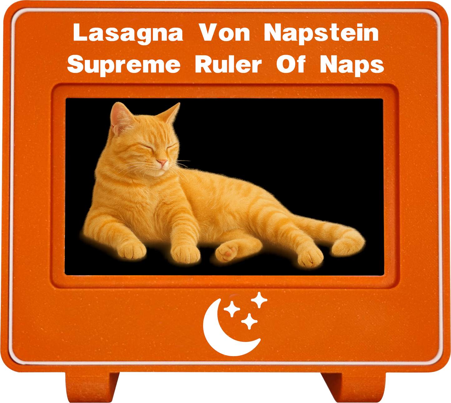 mlemory keeper - monday orange + purrfect white