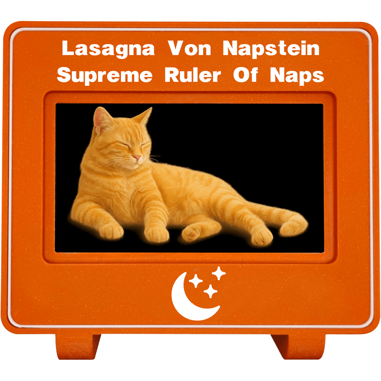 mlemory keeper™ - monday orange + purrfect white