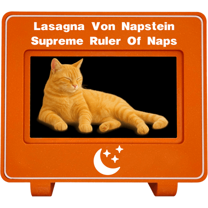 mlemory keeper™ - monday orange + purrfect white