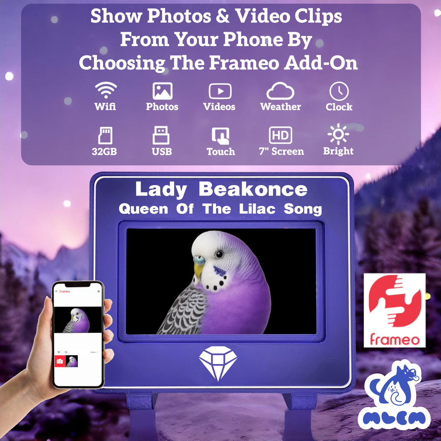 mlemory keeper - pawsome purple + purrfect white