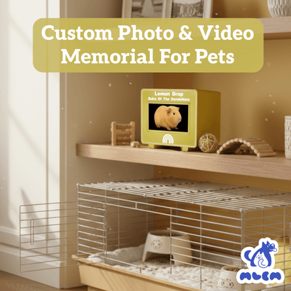 mlemory keeper™ - purdie birdie yellow & purrfect white