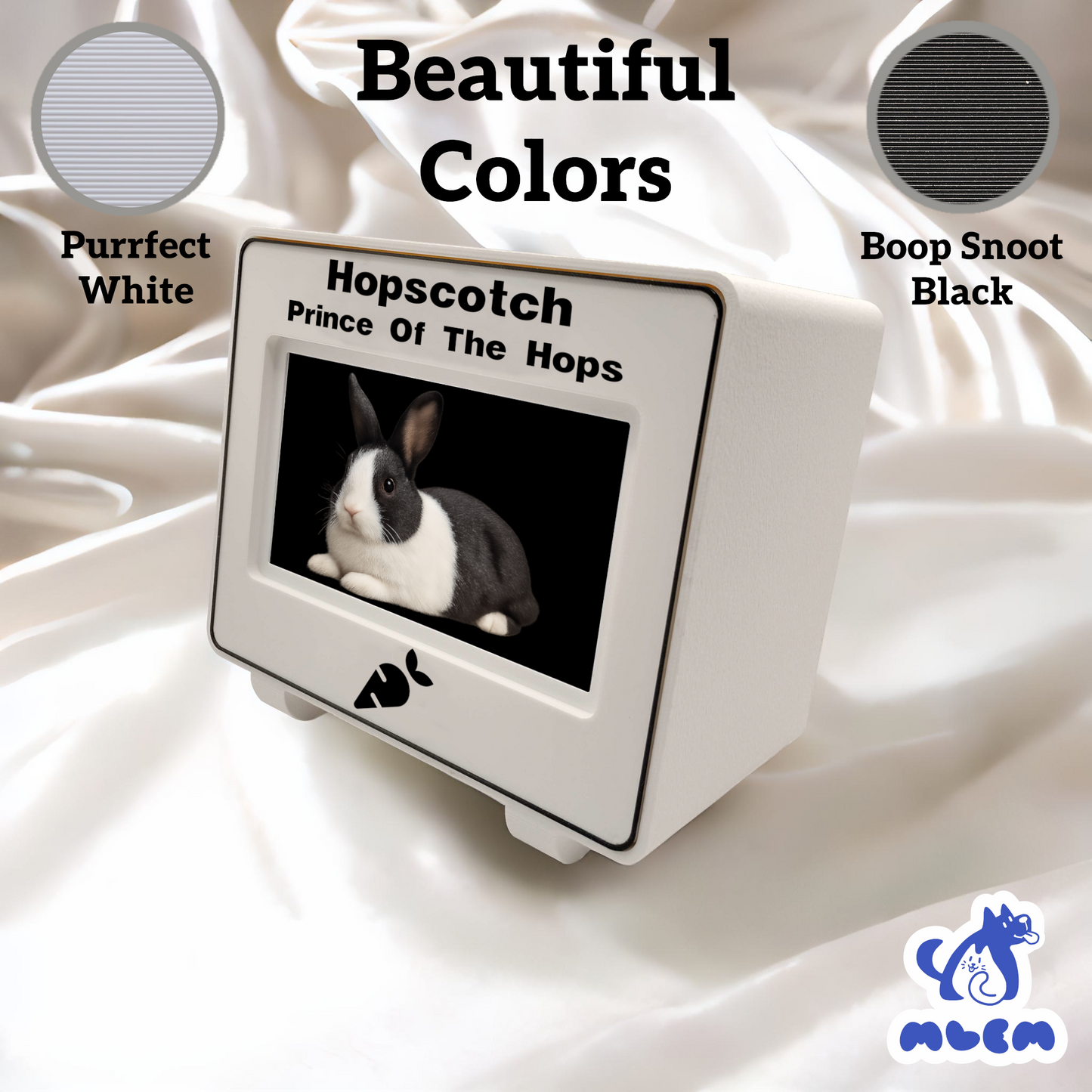 mlemory keeper - purrfect white + boop snoot black