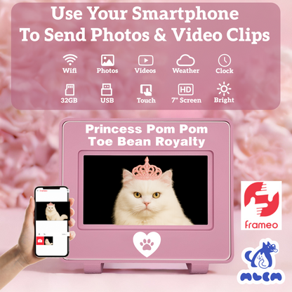 mlemory keeper - toe beans pink + purrfect white