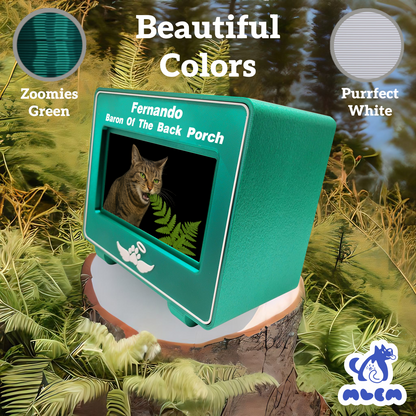 mlemory keeper - zoomies green + purrfect white